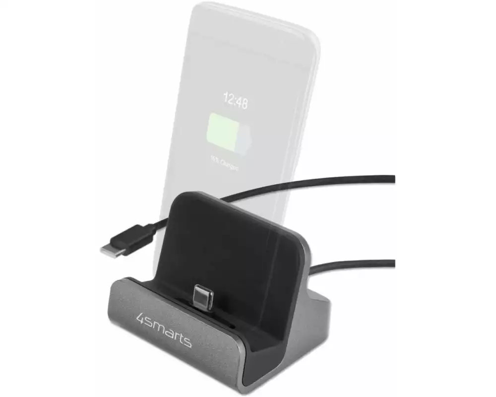 4smarts Ladestation VoltDock USB-C 60 W Grau