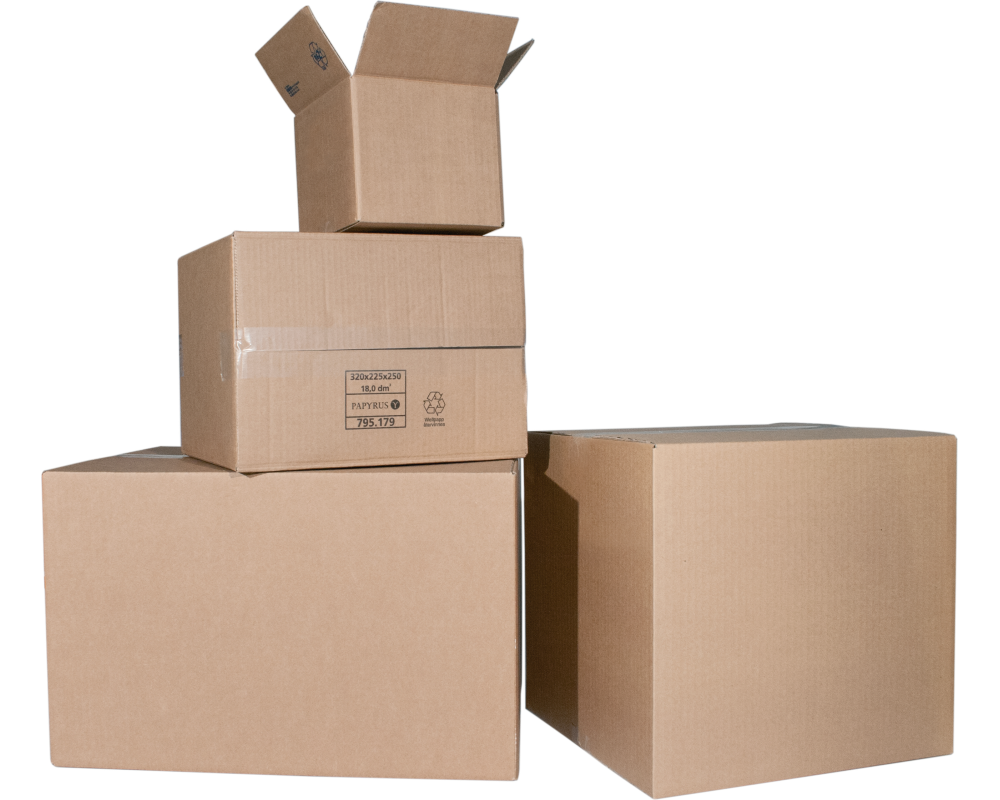 COLOMPAC Faltboxen 0201 braun 3mm 2022136 285x190x95mm 25 Stück