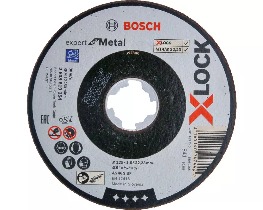 Bosch Professional Trennscheibe gerade X-LOCK Expert for Metal 125 x 1.6