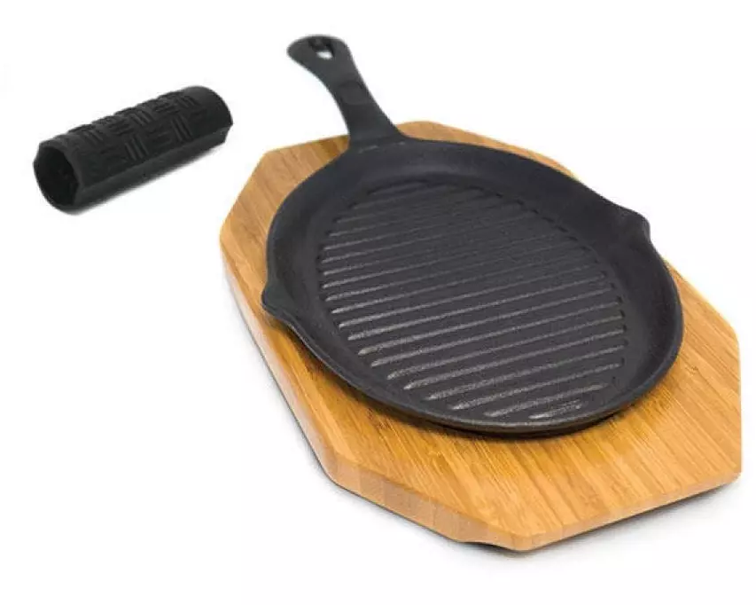 Broil King Grillpfanne Fajita mit Holzbrett