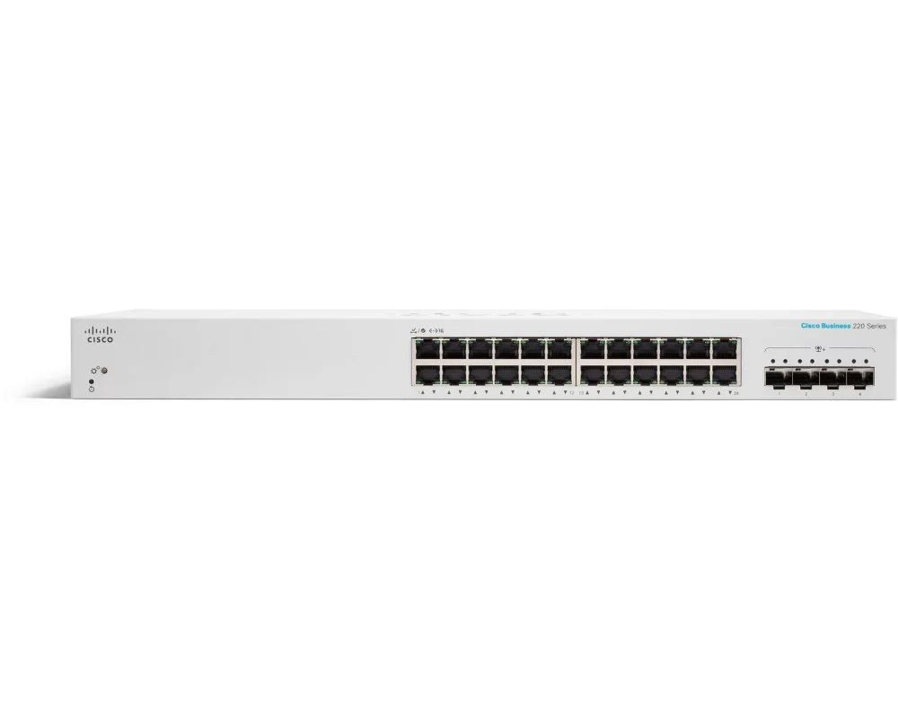 Cisco Switch CBS220-24T-4X 28 Port