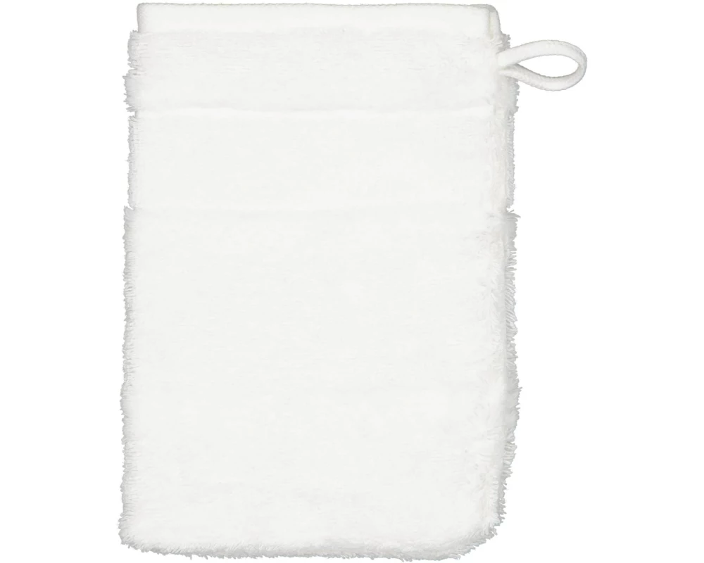 Cawö Waschhandschuh Noblesse 16 x 22 cm, Weiss