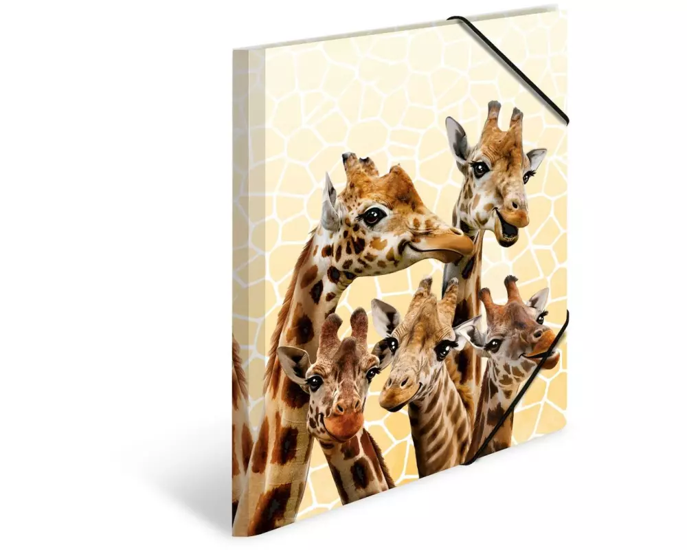 HERMA Gummibandmappe Giraffe A4, Mehrfarbig