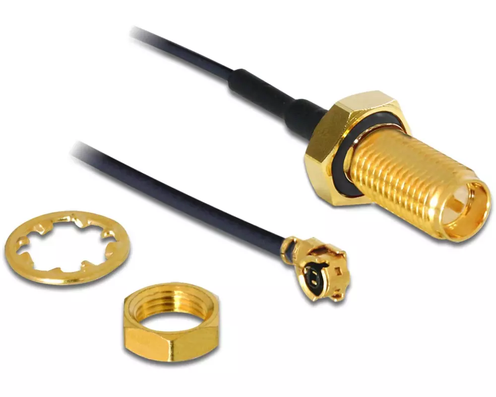 Delock Antennenkabel RP-SMA zu MHF I, 0.2 m