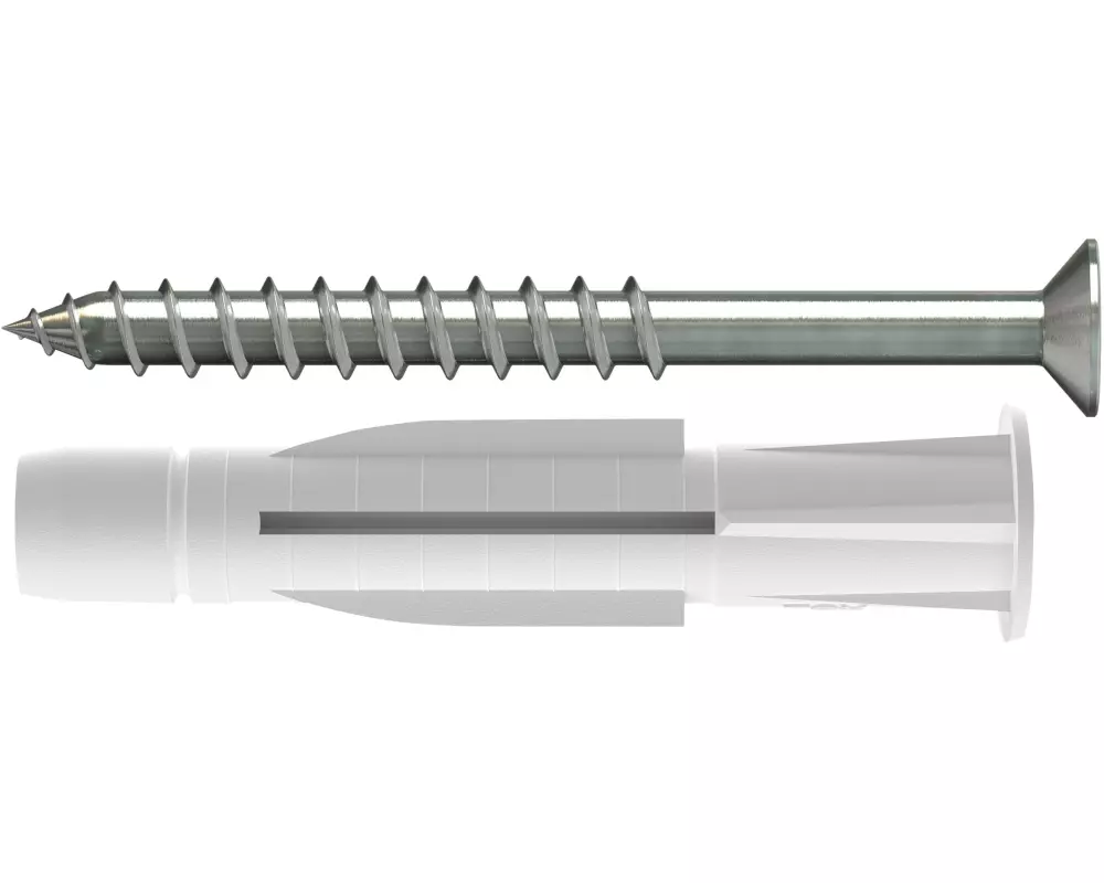 Tox-Dübel Allzweckdübel Trika 8x51 mm, inkl. Schraube 6 Stück