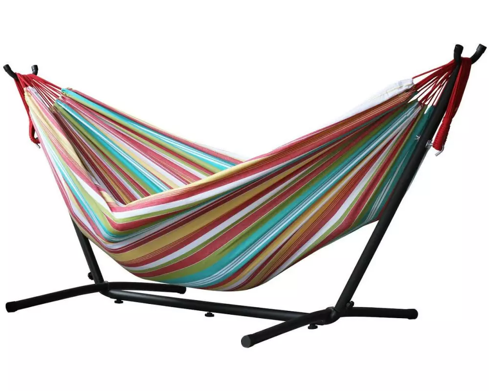 Vivere Doppelhängematte Kombo Salsa mit Gestell