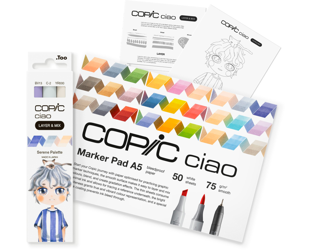 COPIC Marker Ciao 220750210 Serene Palette 3 Stück