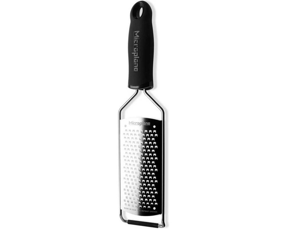 Microplane Handreibe Gourmet grob Schwarz/Silber