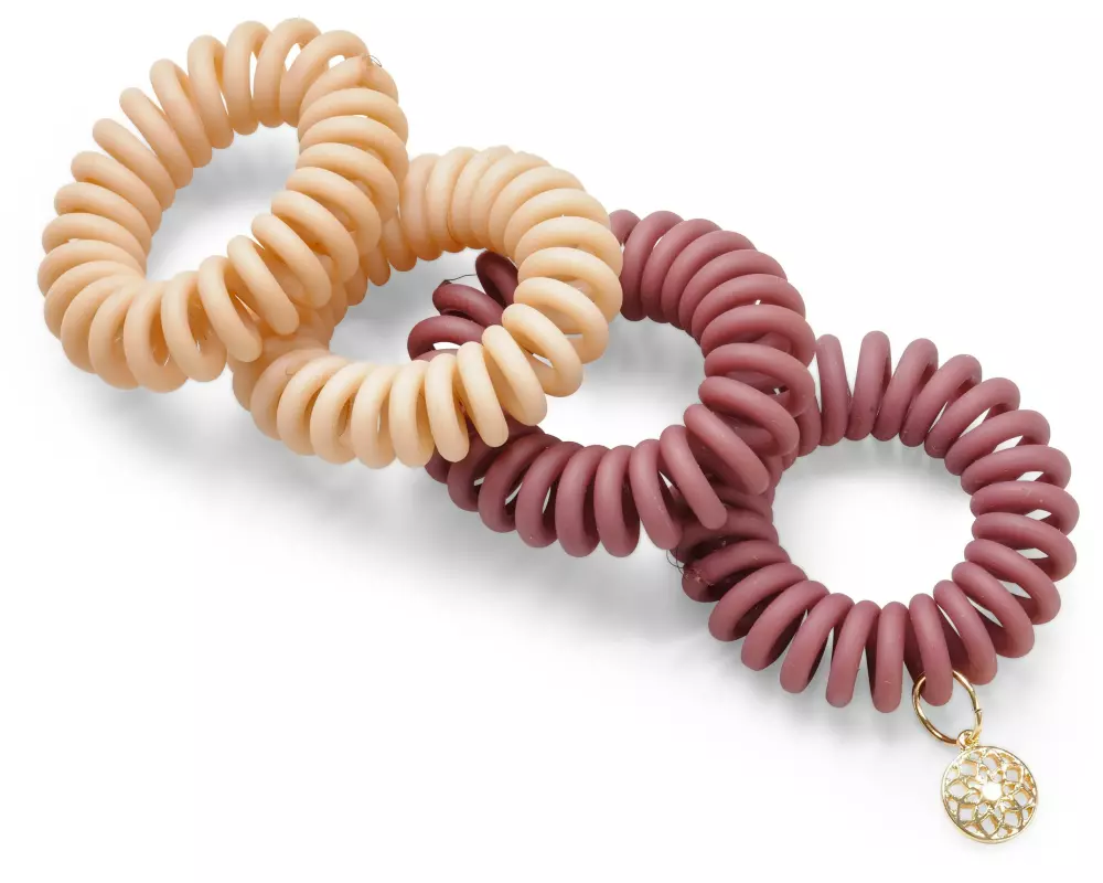 Body Mind Soul Haargummi Twister Elastic matt 4 Stück