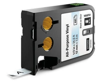 DYMO Beschriftungsband XTL Schwarz auf Transparent