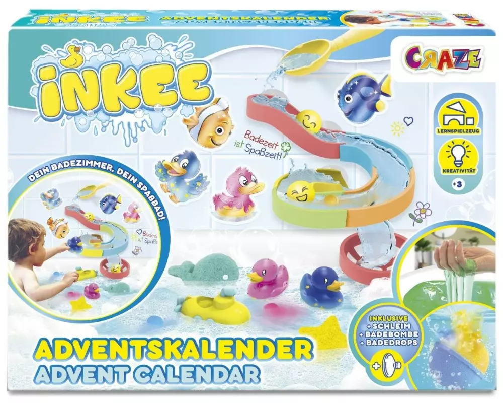 Craze Adventskalender Inkee Badespielzeug