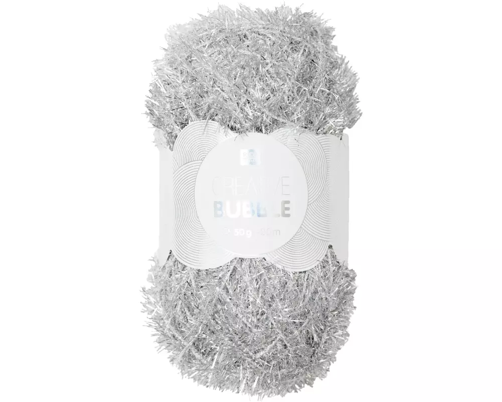 Rico Design Wolle Creative Bubble 50 g Metallic Silber