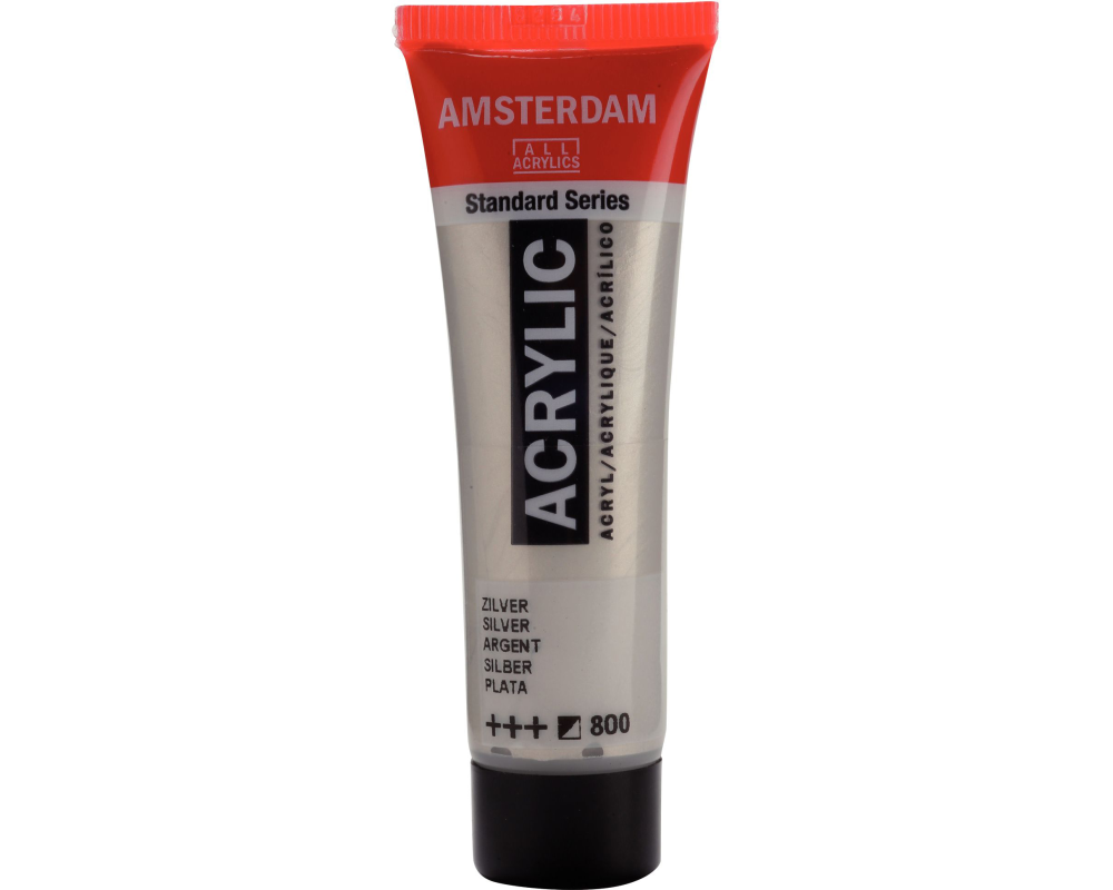 AMSTERDAM Acrylfarbe 20ml 17048000 Silber 800