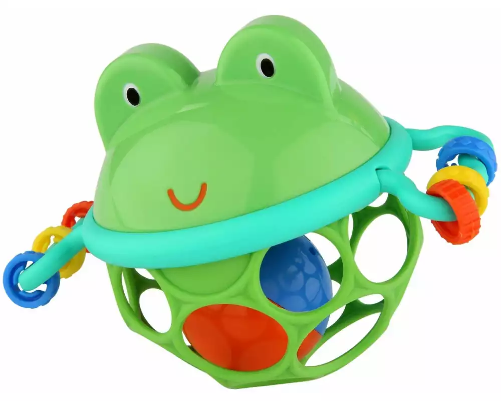 Oball Beschäftigungsspielzeug Frosch Greifball Grün