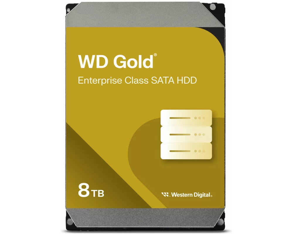 WD HDD Gold 8TB, SATA, 6Gb/s, 3.5 inch, 256MB Cache, 7200rpm, Internal, RoHS compliant, Enterprise, Bulk