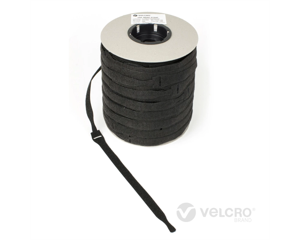 VELCRO One Wrap Strap 20mm x 230mm, 750 Stück, flammhemmend, schwarz