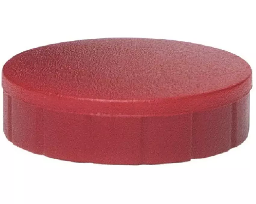 Maul Haftmagnet Solid Ø 24 mm, 600 g, Rot, 10 Stück