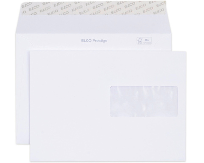 ELCO Couvert Prestige C5 42896 120g, weiss ,m/Fenster 250 St.