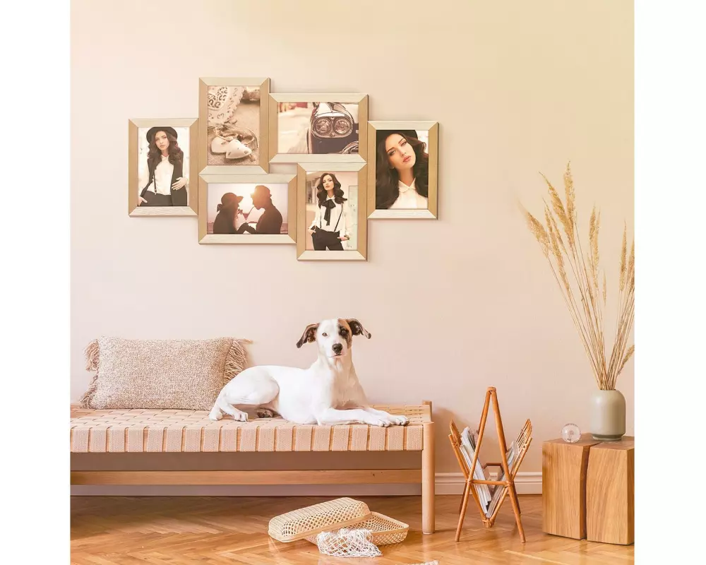 Zep Bilderrahmen Vercelli Braun/Weiss, 10 x 15 cm