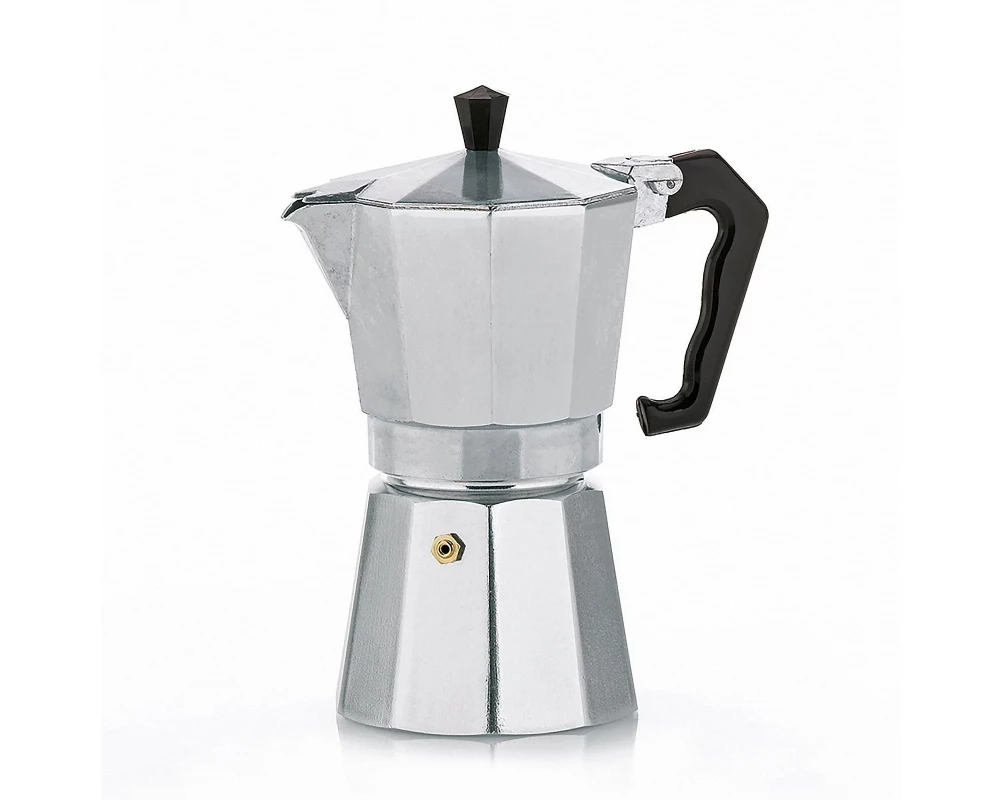 Kela Espressokocher Italia 9 Tassen, Silber