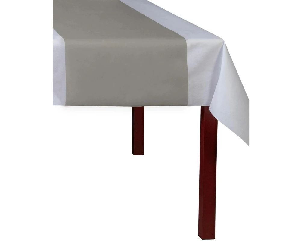 PRO nappe Tischläufer Tête-à-tête, Rolle, 40 x 2400 cm, Grau