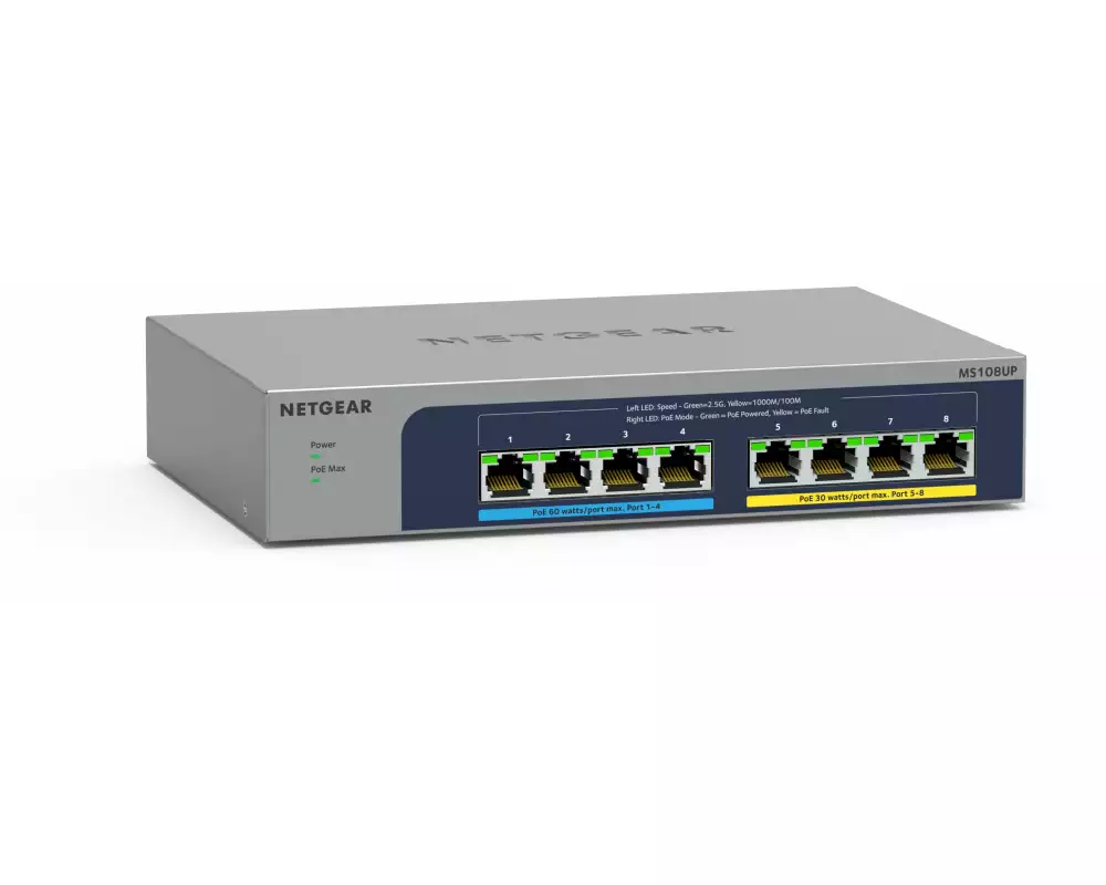 Netgear PoE++ Switch MS108UP 8 Port