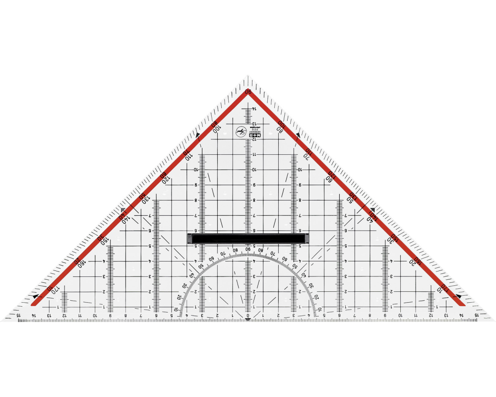 M+R Geometriedreieck 30cm 723320100 abnehmbarer Griff Acryl