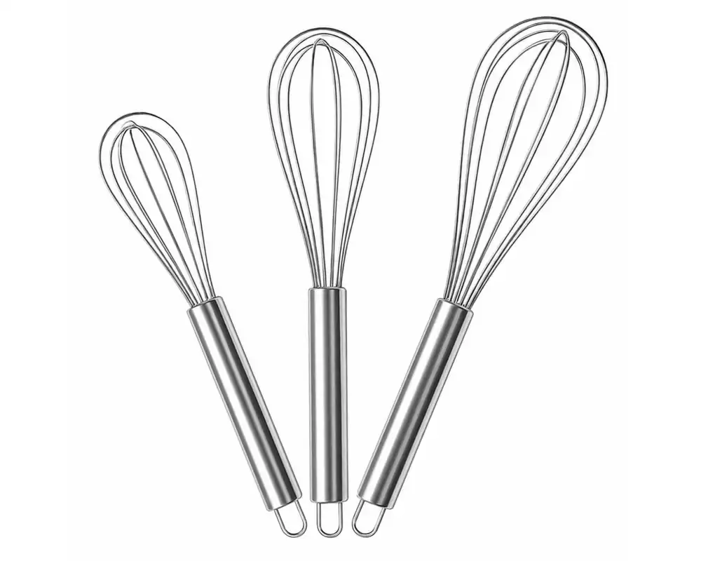 relaxdays Schneebesen Silber
