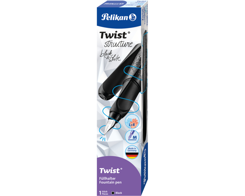PELIKAN Füllhalter Twist Strucure M 824613 schwarz