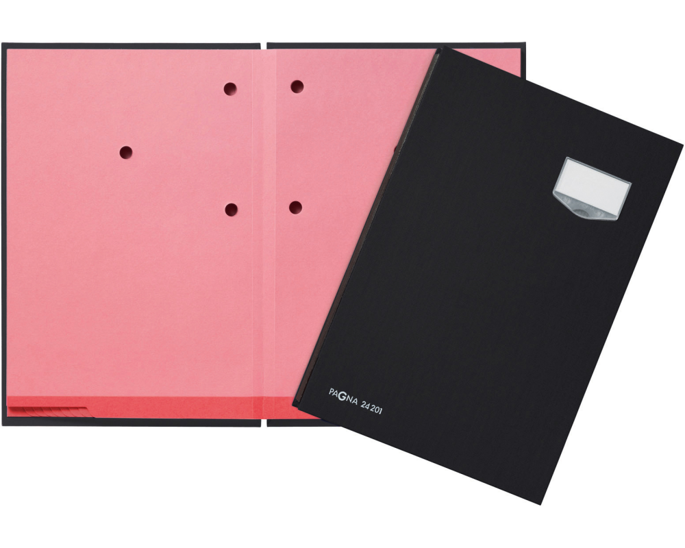 PAGNA Unterschriftenmappe De Luxe A4 24102-04 schwarz 10-teilig