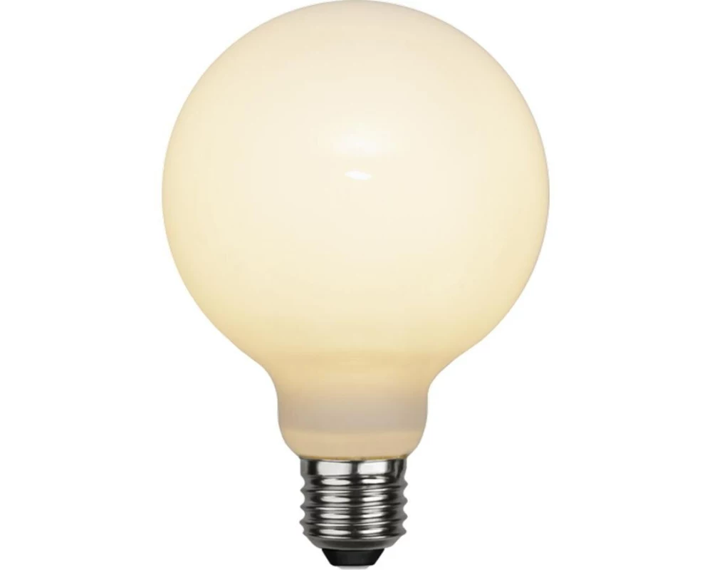 Star Trading LED Leuchtmittel, E27 G95 Opaque Filament RA90 3-step