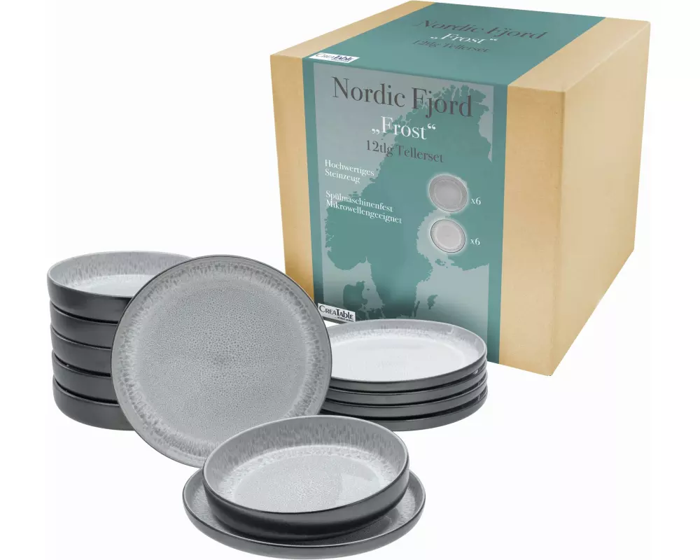 creaTable Teller-Set Grau