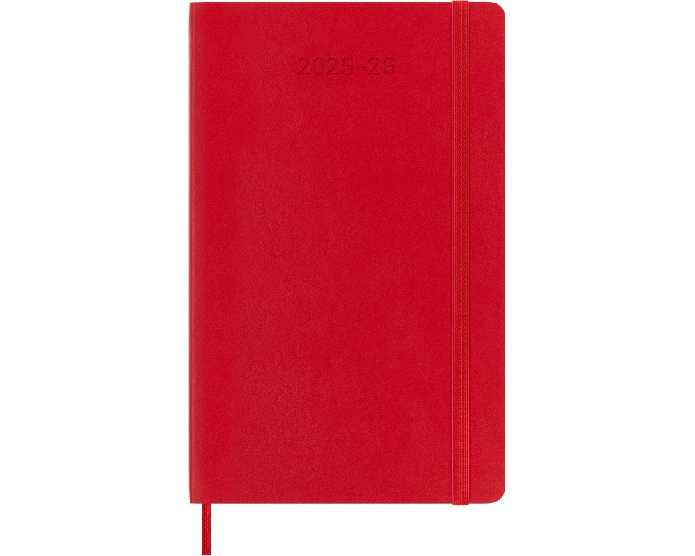 MOLESKINE Wochen-Notizkalender 25/26 8056999275433 18M liniert SC rot 13x21cm