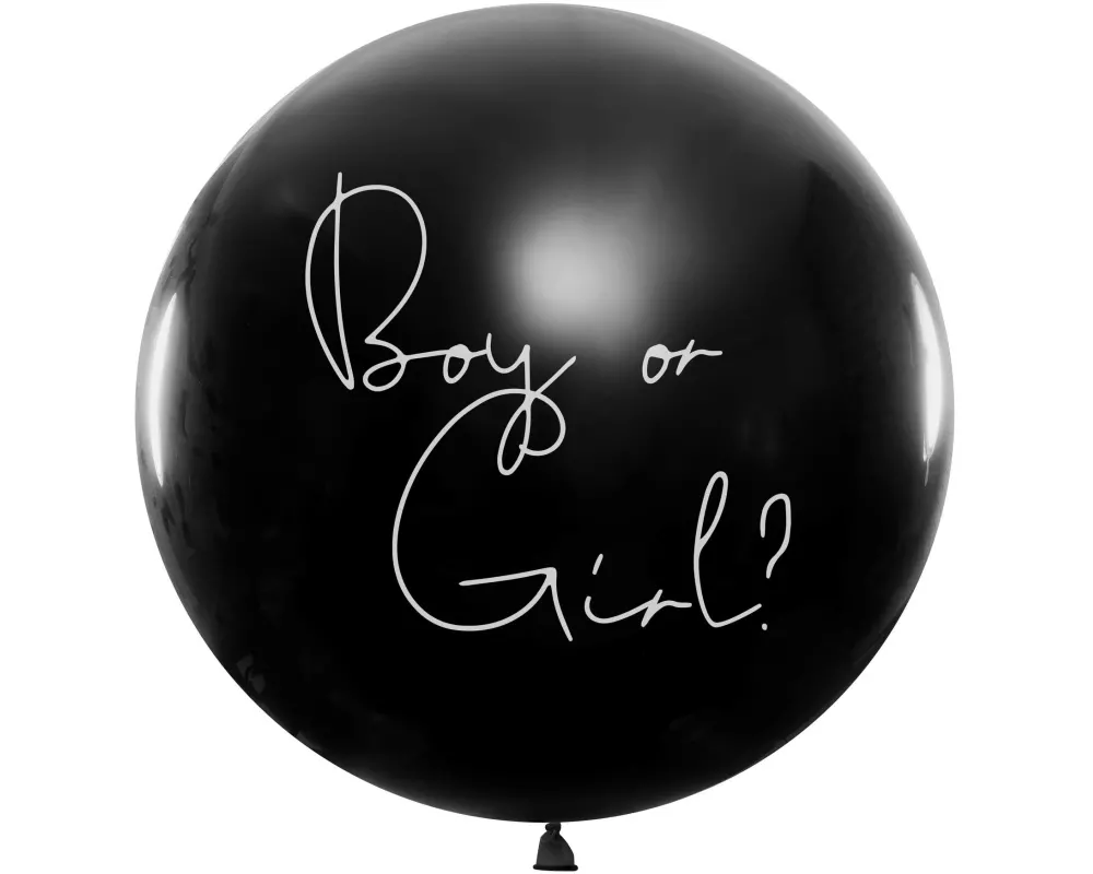 Partydeco Luftballon Boy or Girl – Mädchen Rosa gefüllt, Ø 1 m, 1 Stk