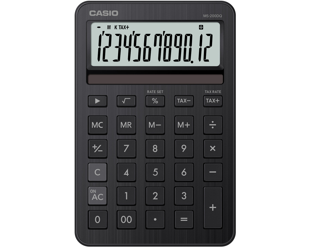 CASIO Taschenrechner MS-200DQ schwarz