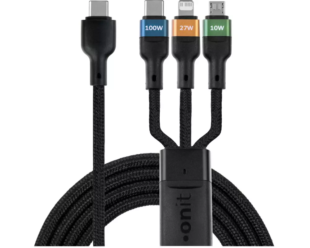 onit USB 2.0-Kabel USB-C - Lightning/USB-C/Micro-USB B 1.2 m