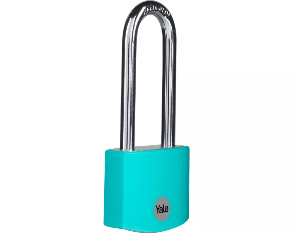 Yale Vorhängeschloss YE3B 38/56 Türkis Aluminium/Stahl