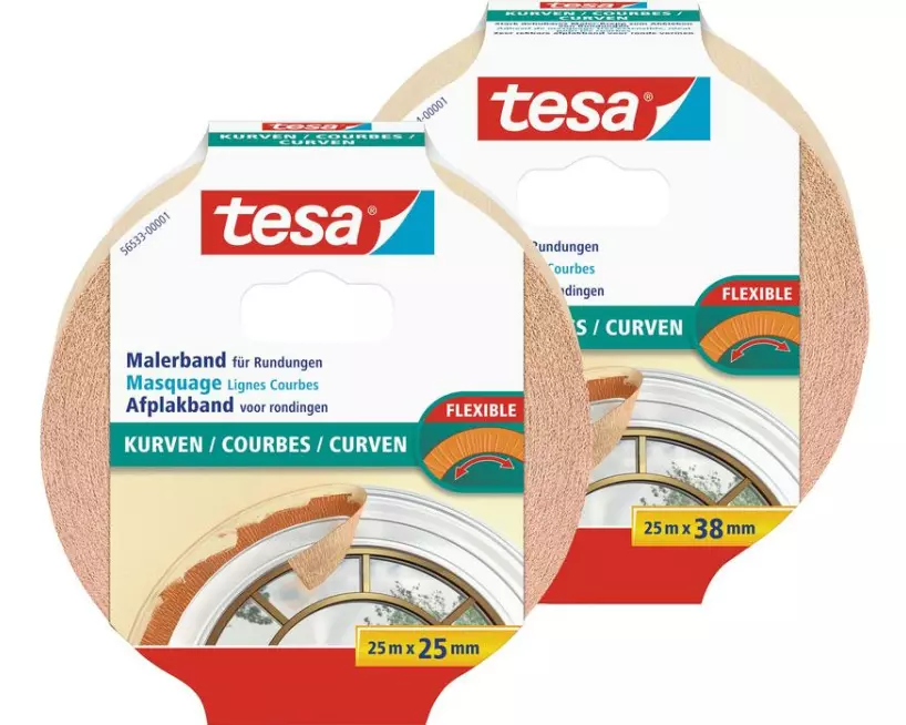 tesa Malerband Flexibles Kurvenklebeband