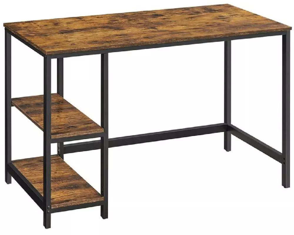 Songmics Tisch LWD47X Vintagebraun-Schwarz