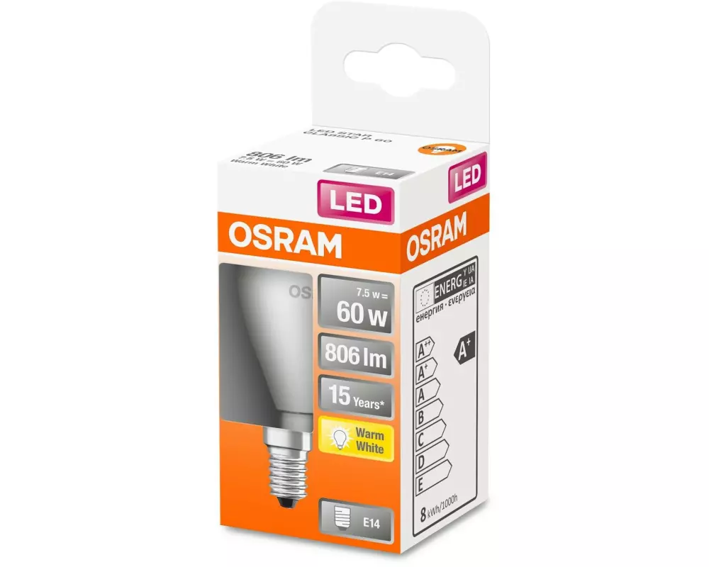 OSRAM Lampe Star SMD, 7.5W, E14 Warmweiss (WW)