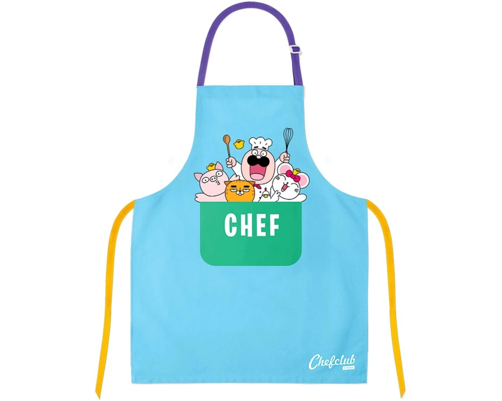 Chefclub Kochschürze mit Fronttasche Blau