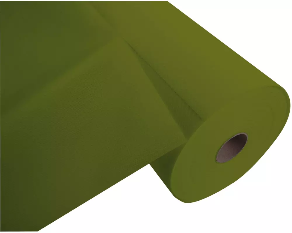 PRO nappe Tischläufer Tête-à-tête, Rolle, 40 x 2400 cm, Olivgrün