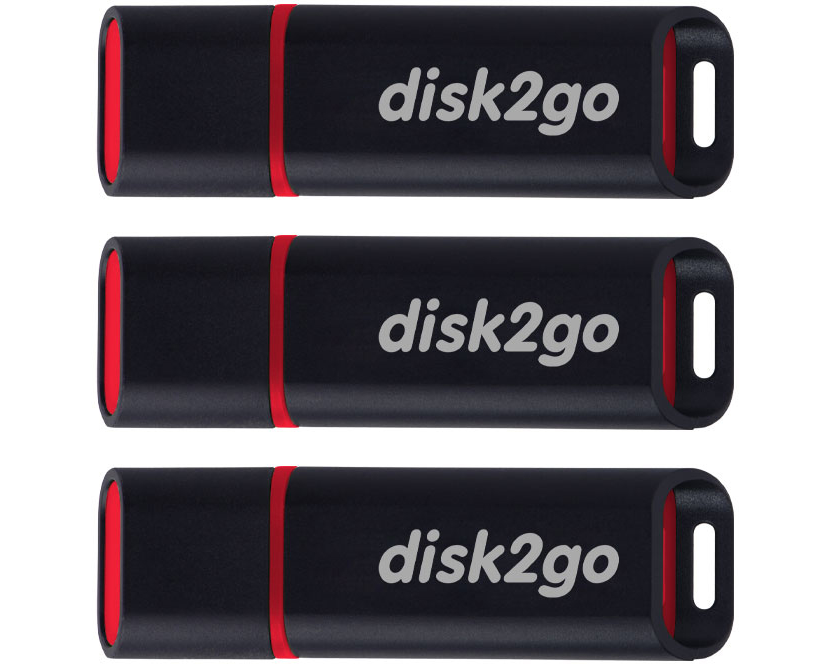 DISK2GO USB-Stick passion 2.0 8GB 30006495 USB 2.0 3 Pack