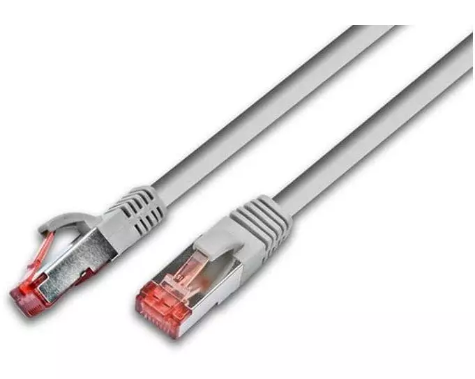 Wirewin Patchkabel RJ-45 - RJ-45, Cat 6, S/FTP, 0.5 m, Grau