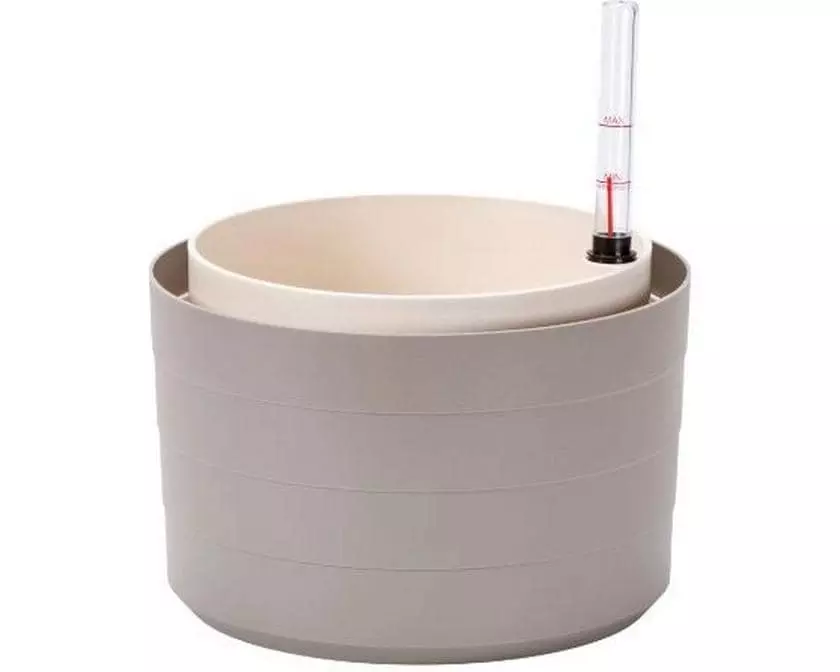 Plastia Bewässerungstopf Berberis 26 cm ohne Vorhang Elfenbein