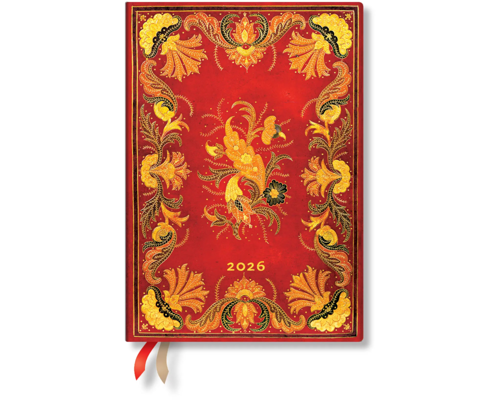 PAPERBLANKS Agenda Fiammetta 2026 DF0912-3 1W/2S HOR Midi HC FR 13x18cm