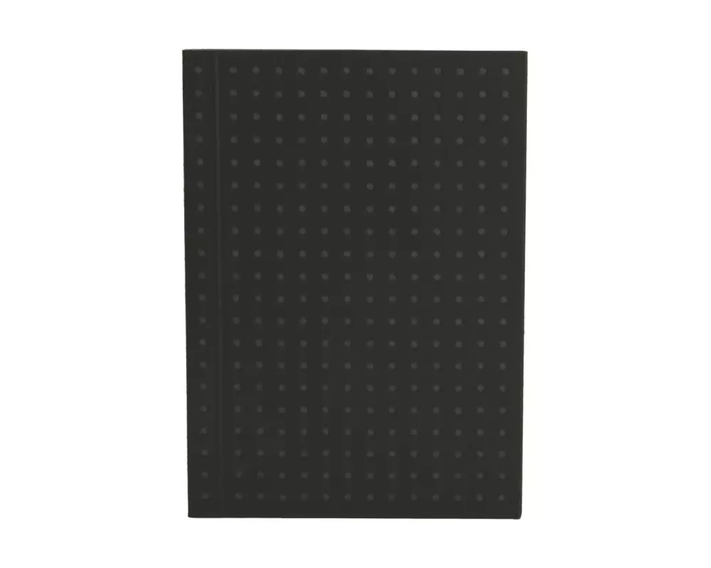 PaperOh Notizbuch Circulo A7, Blanko, Schwarz