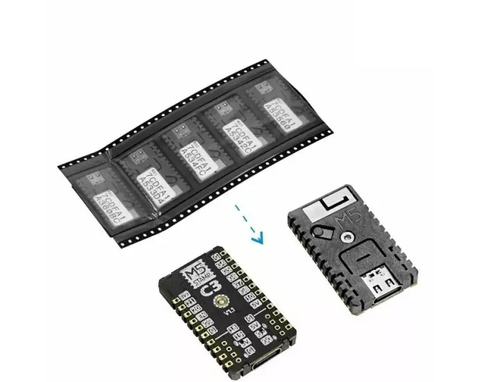 M5Stack Entwicklerboard M5Stamp C3 Mate , 5 Stück