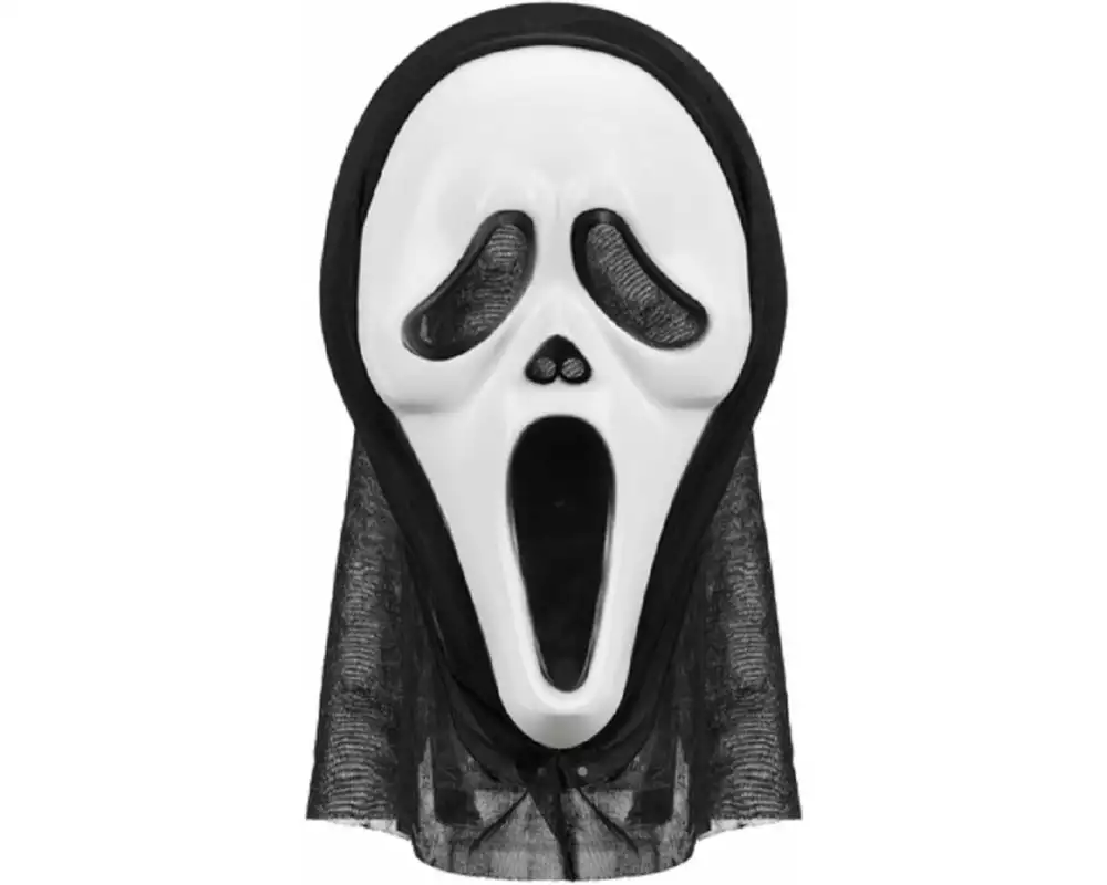 Partydeco Maske Scream 18 x 31 cm, mit Kapuze
