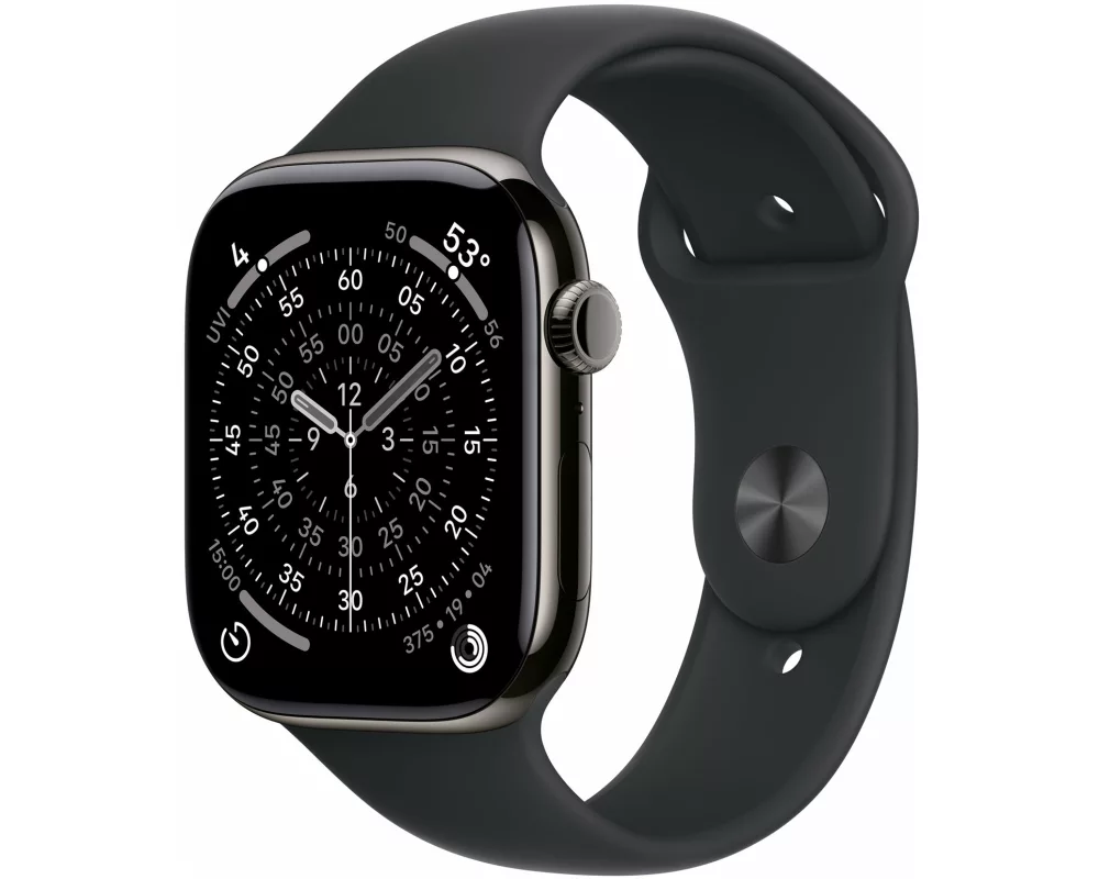 Apple Watch Series 11 46 mm LTE Slate Titanium Black Sport S/M